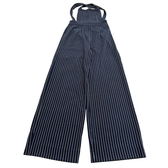 Maria De La Orden Pants - Maria De La Orden Mushroom Jumpsuit in Blue Stripe